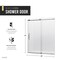Anzzi Madam Series 76-in. x 60-in. Frameless Sliding Shower Door in Matte Black and Brushed Gold SD-AZ13-02MBBG - alternate 9